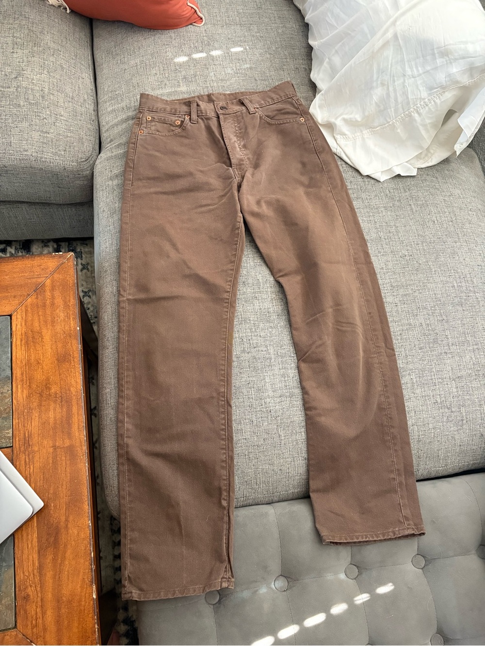 Levi's Brown Straight-Leg Jeans
